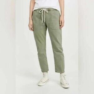 One Teaspoon Shabbies Low Waist Drawstring Boyfriend Khaki Haze Jeans Size XXS